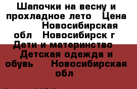 Шапочки на весну и прохладное лето › Цена ­ 100 - Новосибирская обл., Новосибирск г. Дети и материнство » Детская одежда и обувь   . Новосибирская обл.